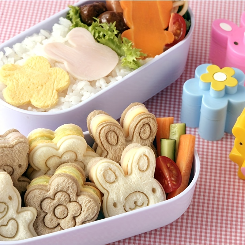 Cookies Pack - 3 個サンドイッチカッタークッキーパン型ウサギパンダ花弁当箱デコレーションツールキッチンガジェット