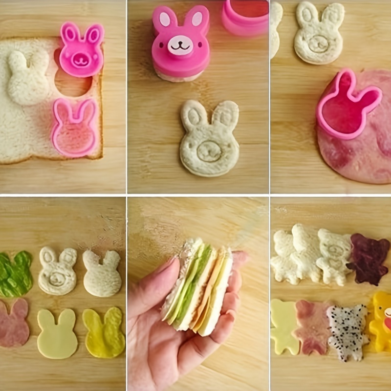 3 個サンドイッチカッタークッキーパン型ウサギパンダ花弁当箱 - Cookies Pack のレビューと価格