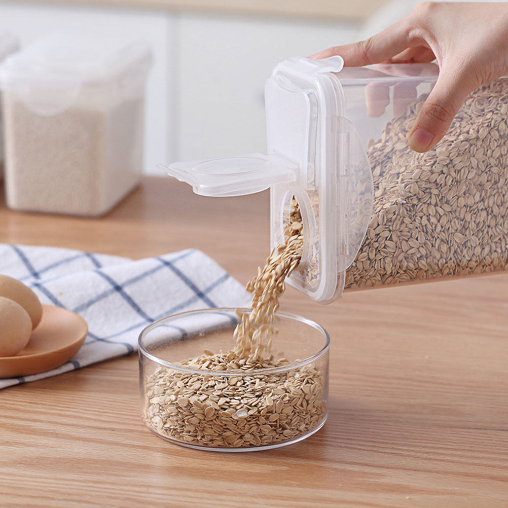 2個入り収納ジャーのセット。密閉性の高い透明プラスチック製容 - Dried Fruit のレビューと価格