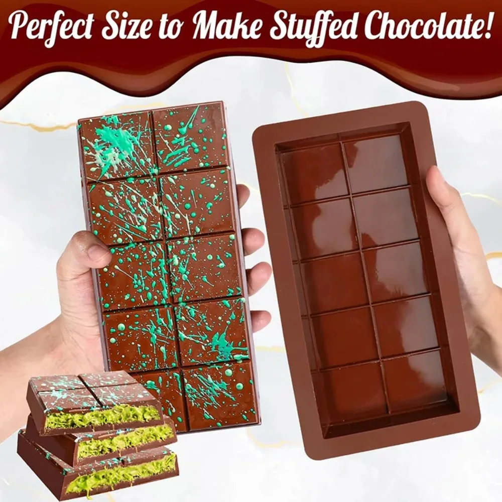 シリコン製チョコレート型。長方形で、型から取り出しやすく、耐 - Protein Bar のレビューと価格