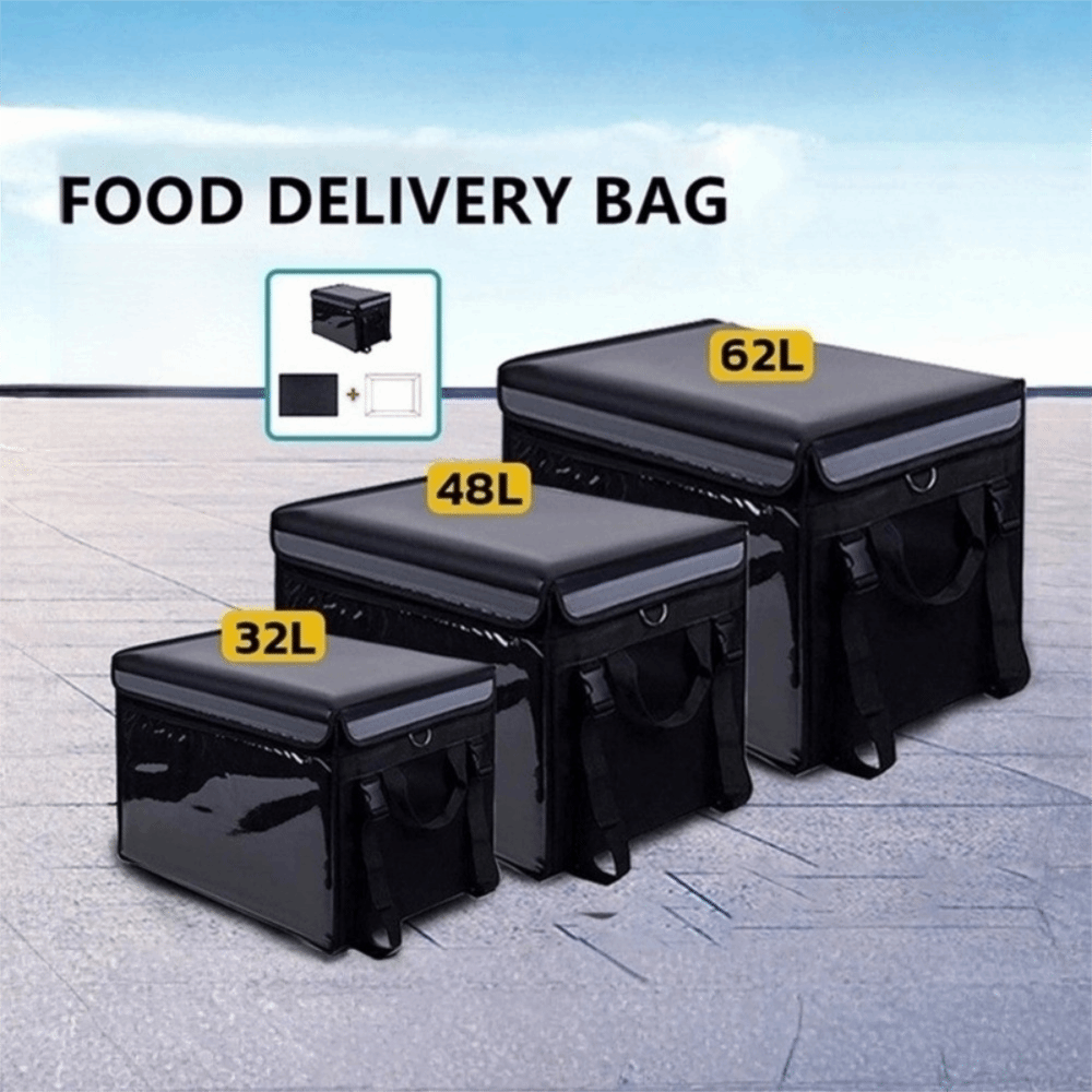 防水フードデリバリーバッグ、オックスフォード生地、アルミ箔、 - Food Snacks Delivery のレビューと価格