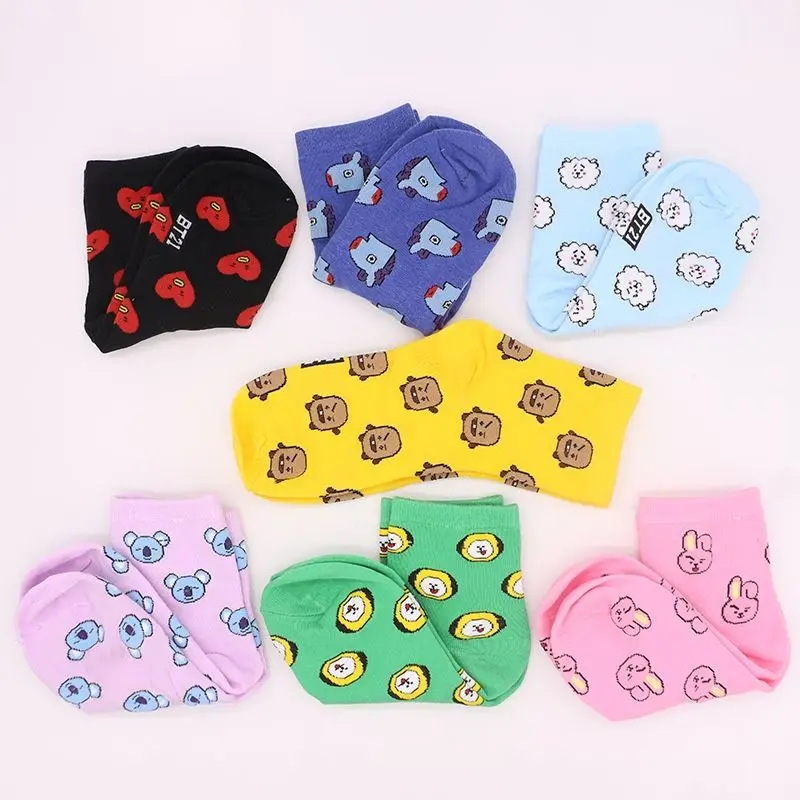 BT21、コヤ、RJ、クッキー、シューキー、タタ。ミドル丈の - Cookies Pack のレビューと価格